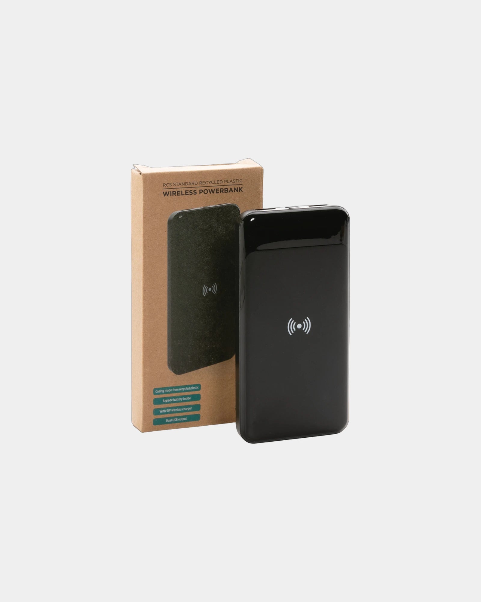 Powerbank 8000 mAh recycelt mit induktivem Laden zum Personalisieren - 5