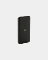 Powerbank 8000 mAh recycelt mit induktivem Laden zum Personalisieren - Schwarz