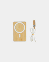 Powerbank 5000mAh ABS recycelt RCS Zen zum Personalisieren - Weiß