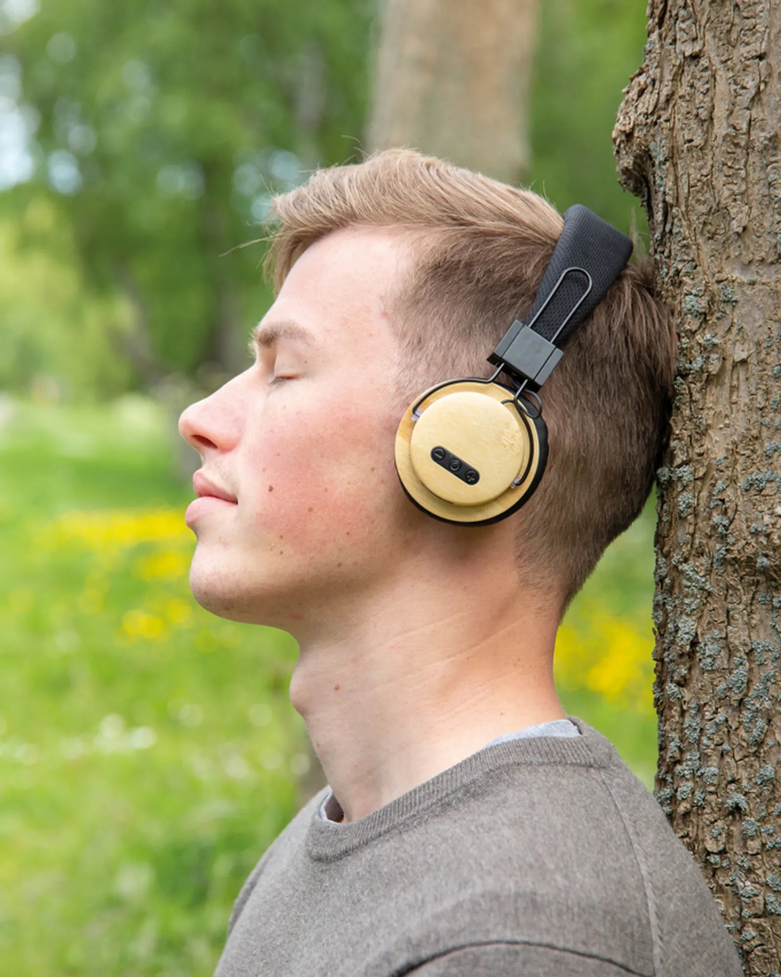 Kopfhörer Bambus Bluetooth 5.0 zum Personalisieren - 8
