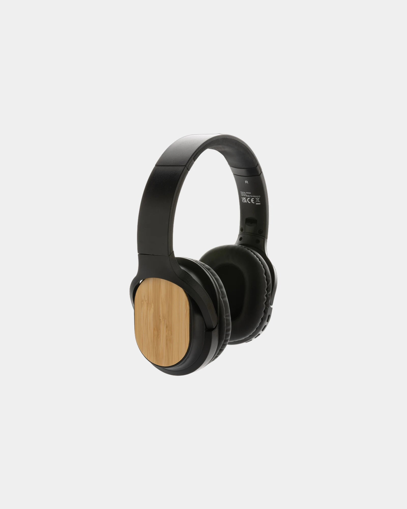 Kopfhörer Bluetooth 5.1 Bambus RCS Elite zum Personalisieren - Schwarz