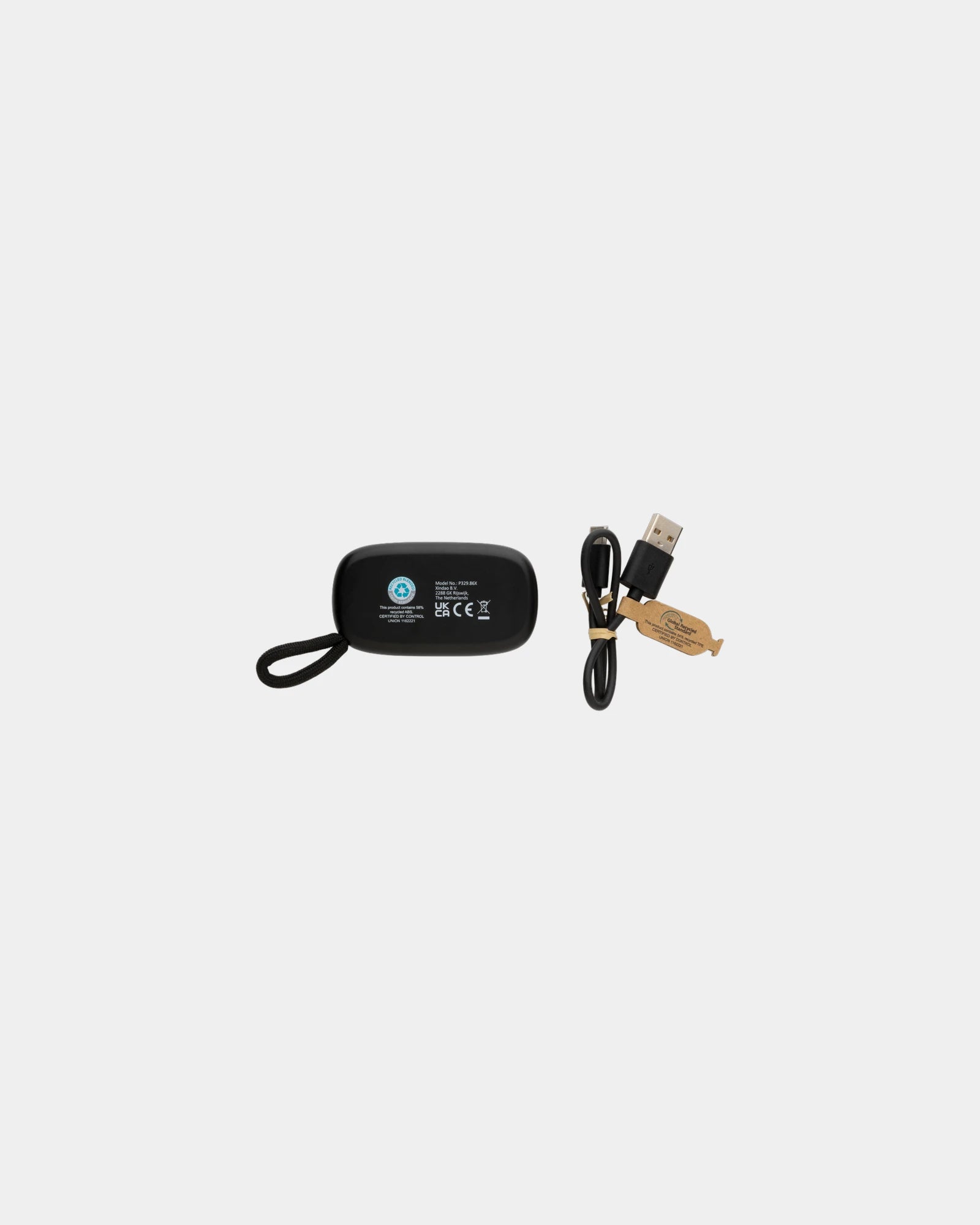 In-Ear-Kopfhörer recycelt ABS und FSC® Bambus zum Personalisieren - 3