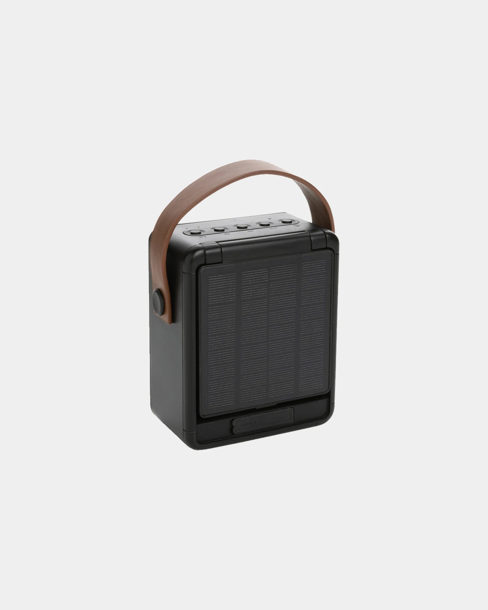 Lautsprecher 12W Solar aus recyceltem Kunststoff zum Personalisieren