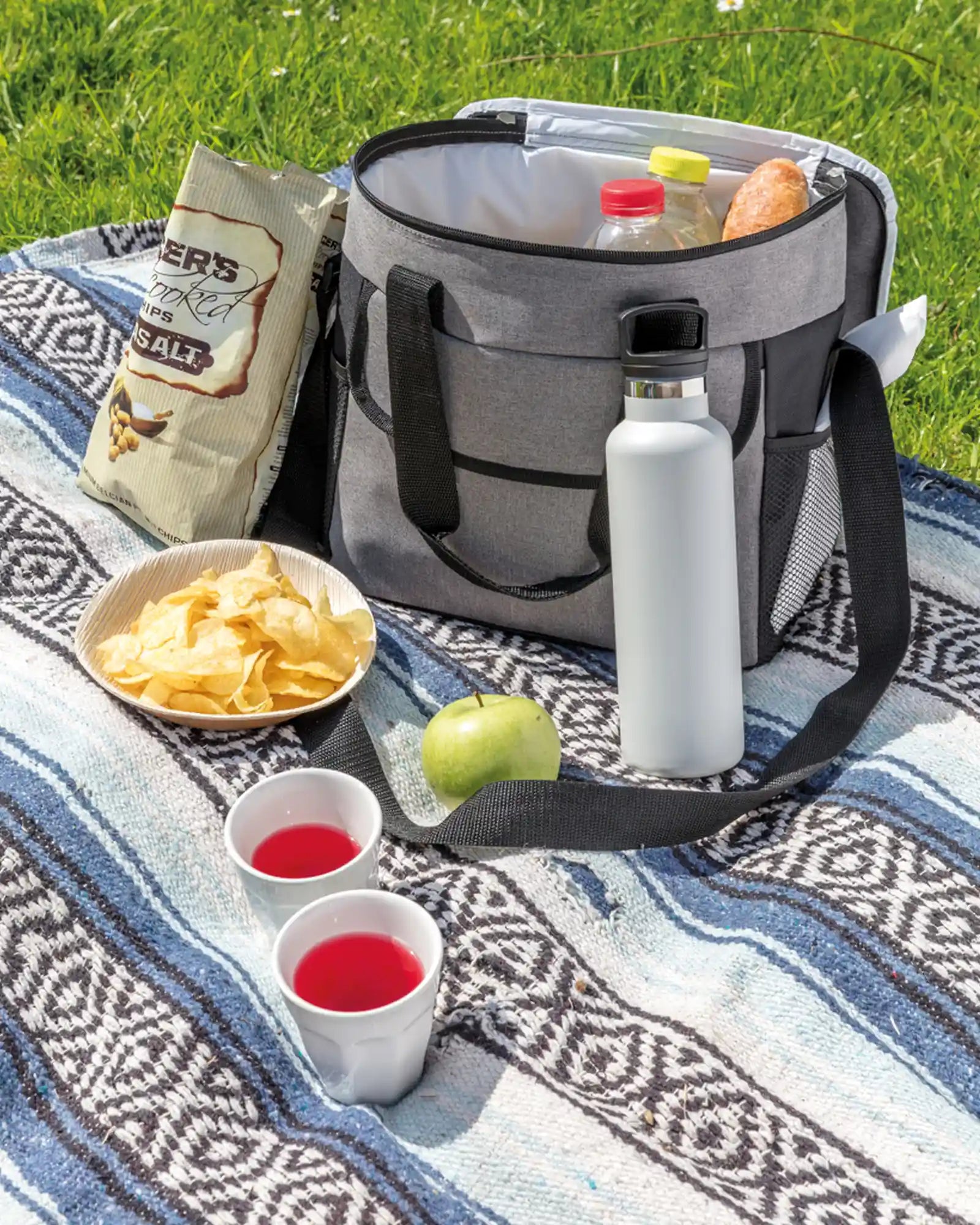 Isolierbeutel Polyester 600D grau zum Personalisieren - 5