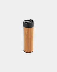 Trinkbecher Bambus Edelstahl 450ml zum Personalisieren - Braun