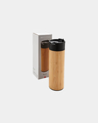 Trinkbecher Bambus Edelstahl 450ml zum Personalisieren - 1