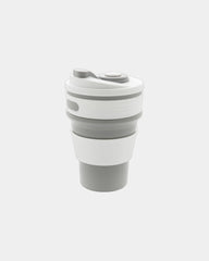 Mug 350ml silikon faltbar zum Personalisieren - Grau