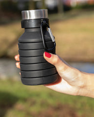 Wasserflasche silikon faltbar 550ml zum Personalisieren - 5