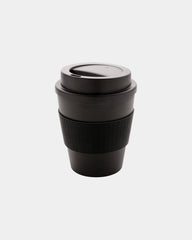 Mug PP recycelt 350ml mit Schraubdeckel zum Personalisieren - Schwarz