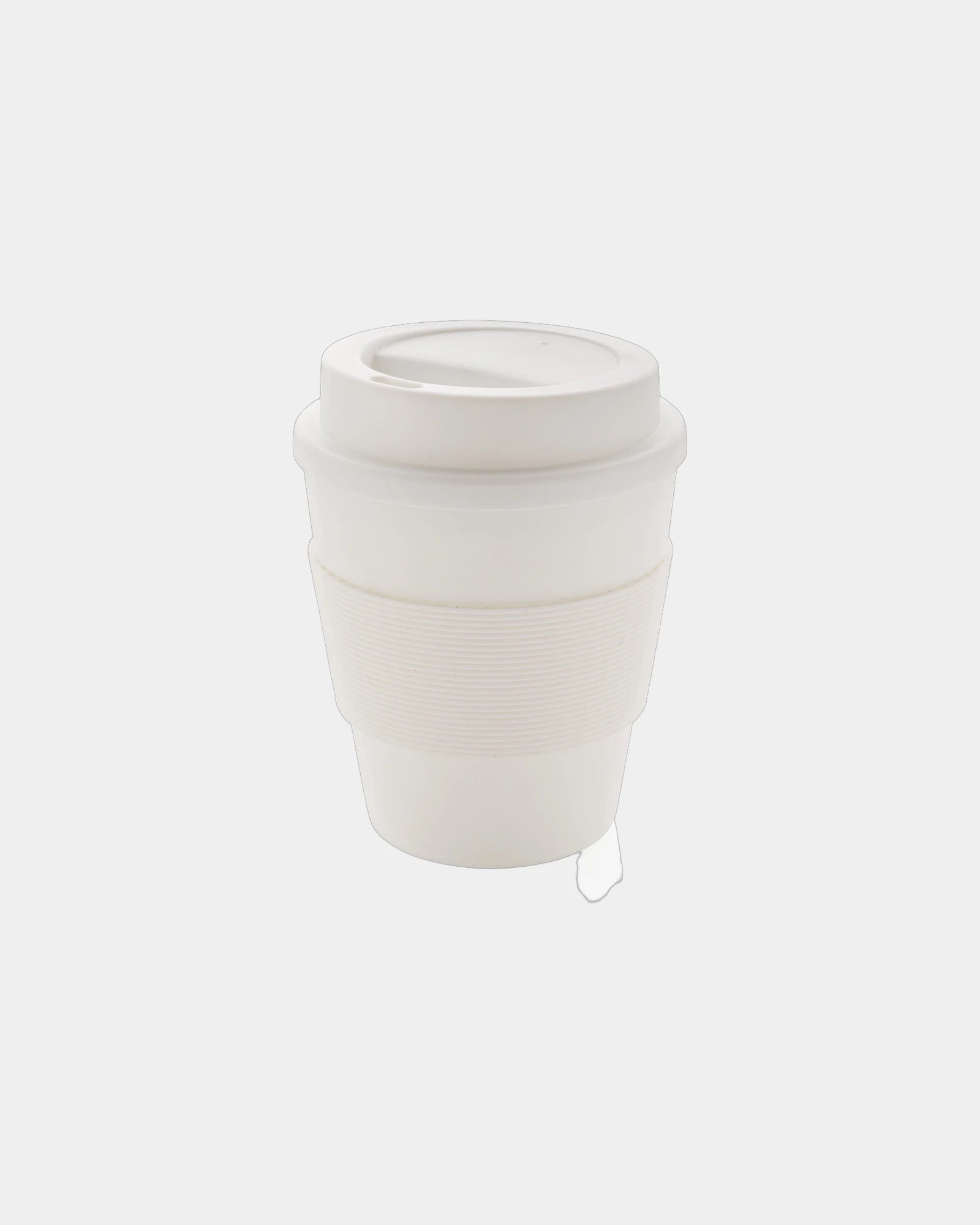 Mug PP recycelt 350ml mit Schraubdeckel zum Personalisieren - Weiß