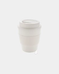 Mug PP recycelt 350ml mit Schraubdeckel zum Personalisieren - Weiß
