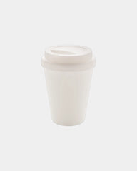 Mug PP recycelt doppelwandig 300ml zum Personalisieren - Weiß
