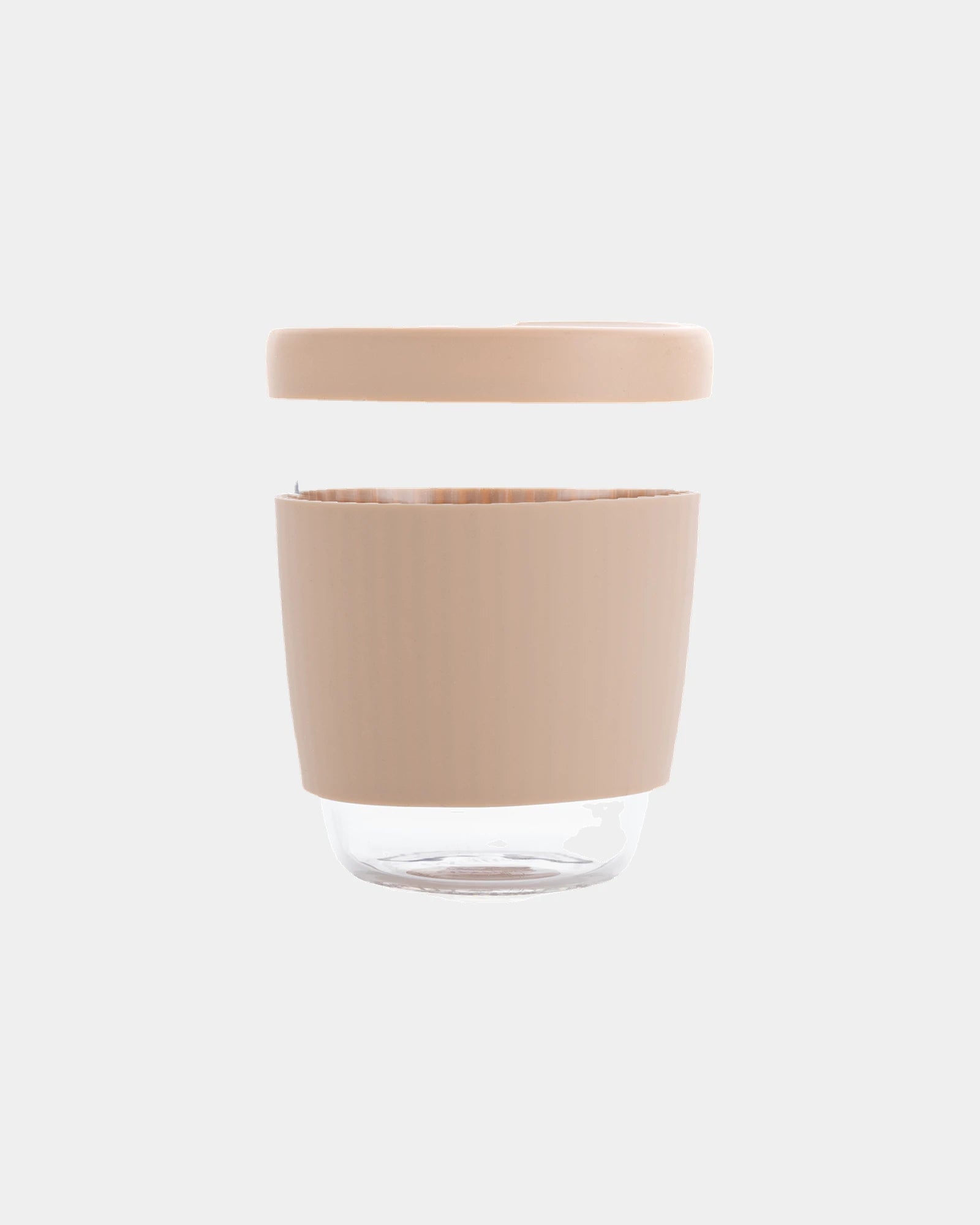 Verre 360ml borosilikat mit Silikonmanschette zum Personalisieren