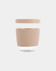 Verre 360ml borosilikat mit Silikonmanschette zum Personalisieren