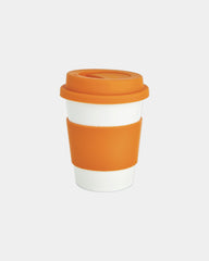 Tasse Kaffee PLA 350ml mit Silikon zum Personalisieren - Orange