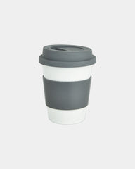 Tasse Kaffee PLA 350ml mit Silikon zum Personalisieren - Grau