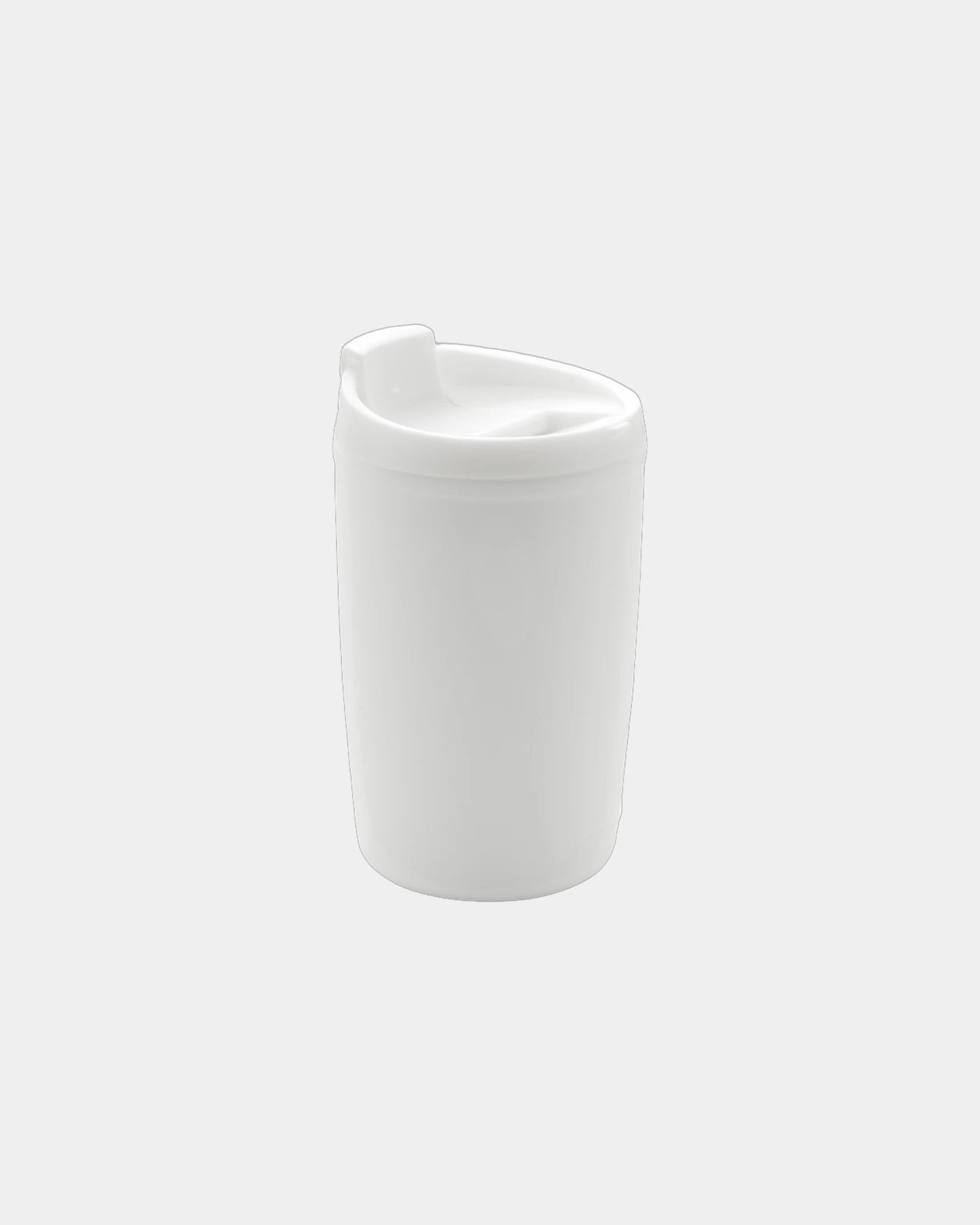 Mug PP recycelt GRS mit Klappdeckel zum Personalisieren - Weiß