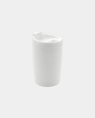 Mug PP recycelt GRS mit Klappdeckel zum Personalisieren - Weiß