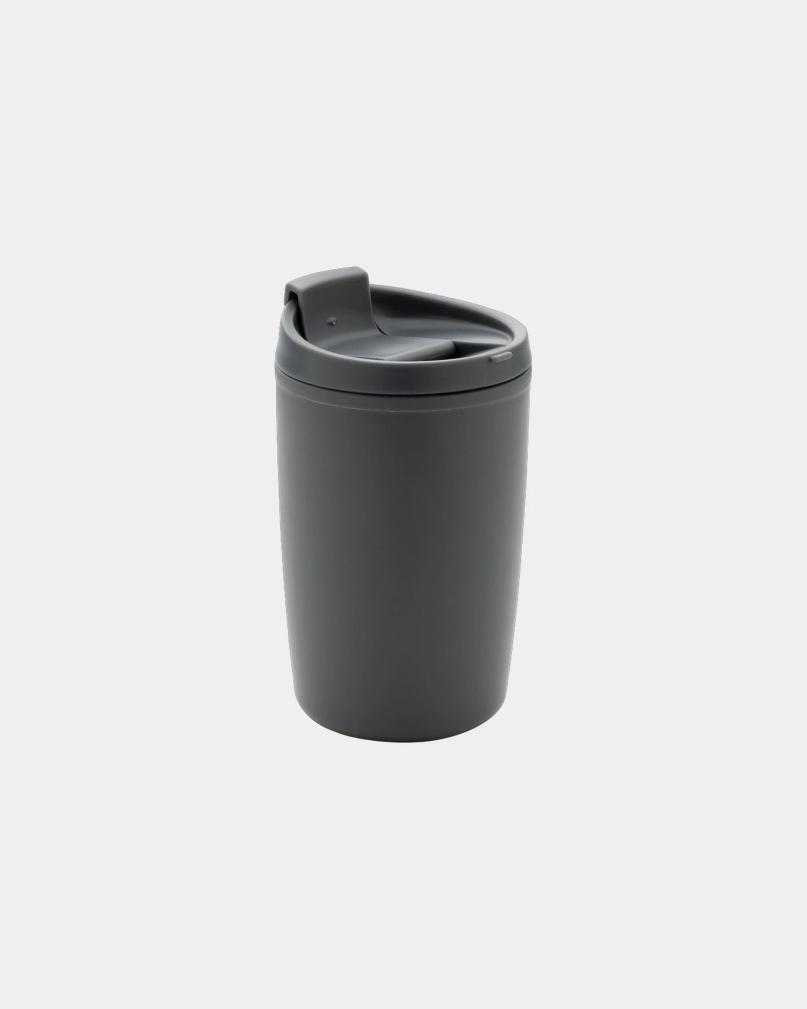 Mug PP recycelt GRS mit Klappdeckel zum Personalisieren - Grau