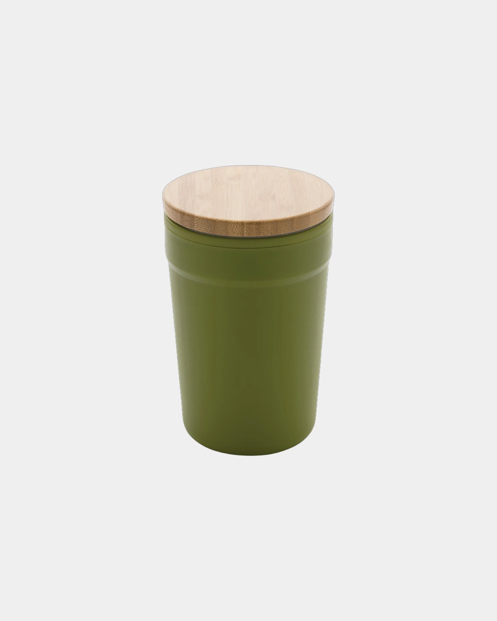 Mug 300ml PP recycelt mit Bambusdeckel zum Personalisieren - Grün