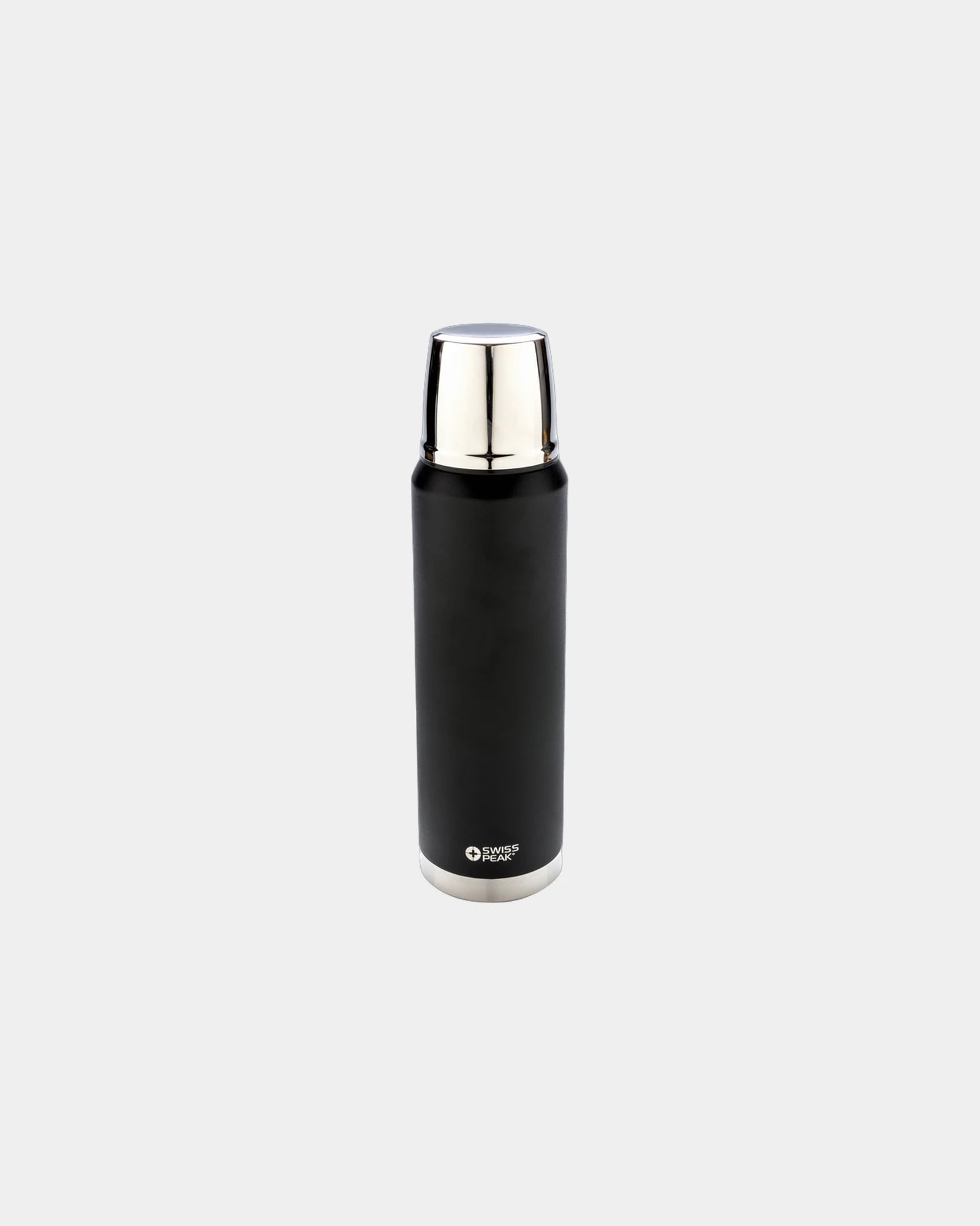 Isolierflasche Edelstahl 1L zum Personalisieren - Schwarz
