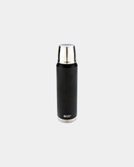Isolierflasche Edelstahl 1L zum Personalisieren - Schwarz
