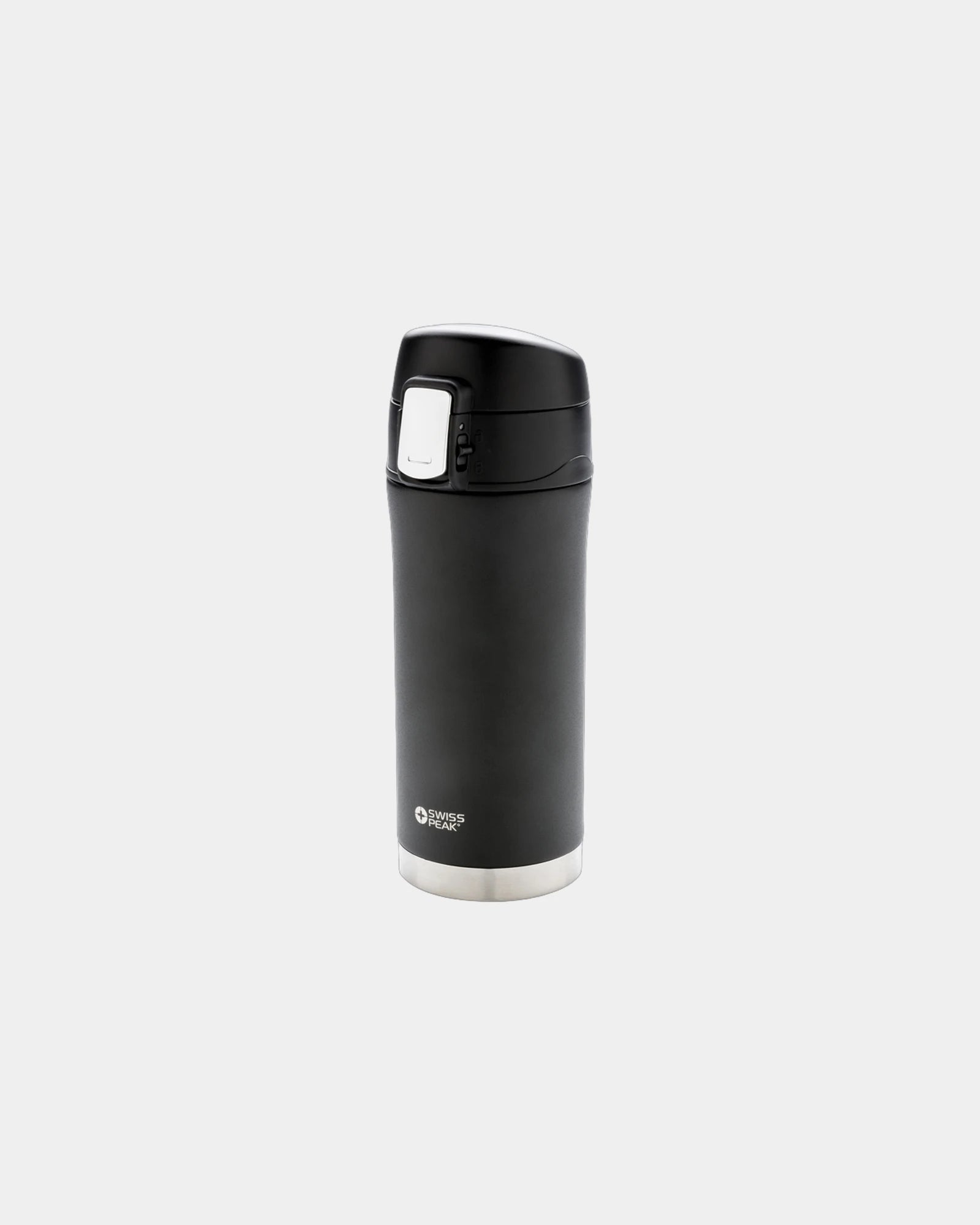 Mug Edelstahl Swiss Peak Elite 300ml zum Personalisieren - Schwarz