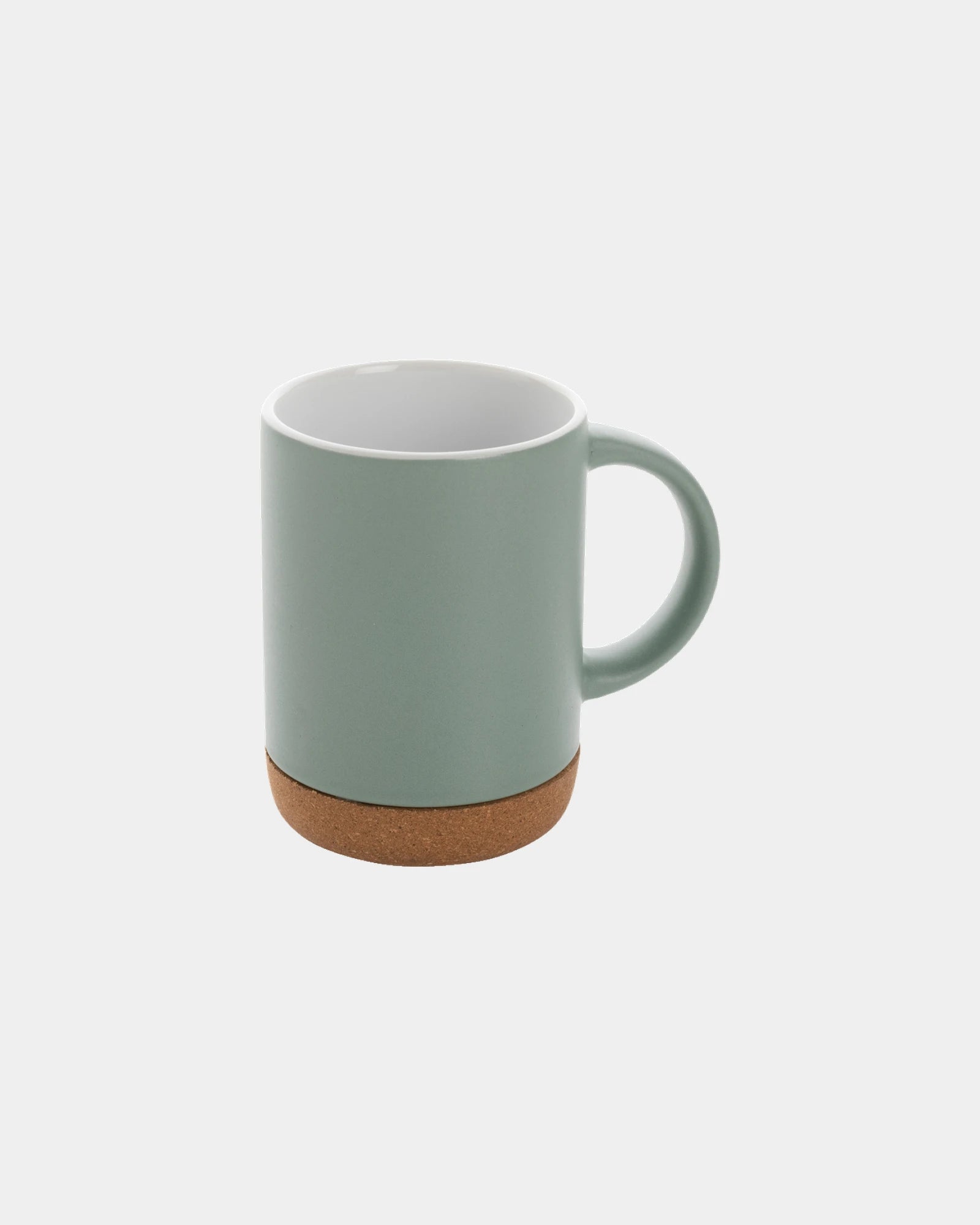 Becher 280ml Keramik mit Korkboden zum Personalisieren - Grün