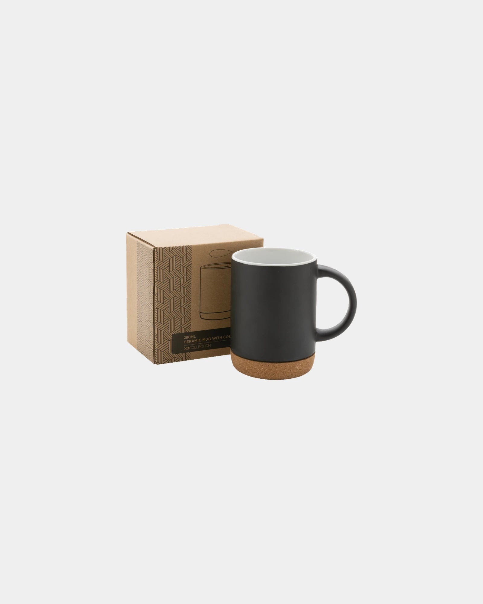 Becher 280ml Keramik mit Korkboden zum Personalisieren