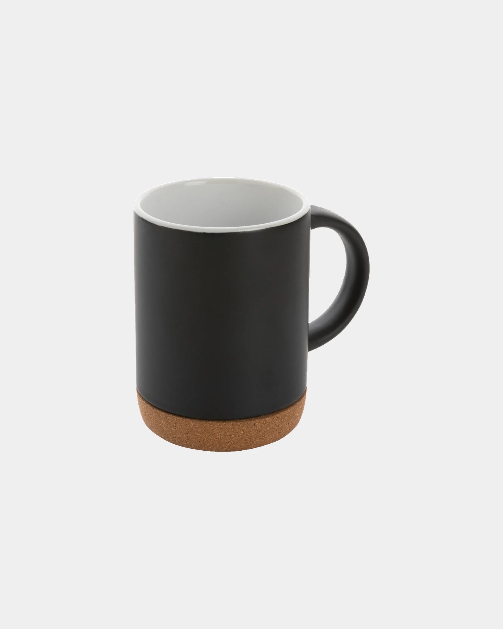 Becher 280ml Keramik mit Korkboden zum Personalisieren - Schwarz