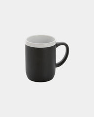 Mug 300ml Keramik mit weißem Rand zum Personalisieren - Schwarz