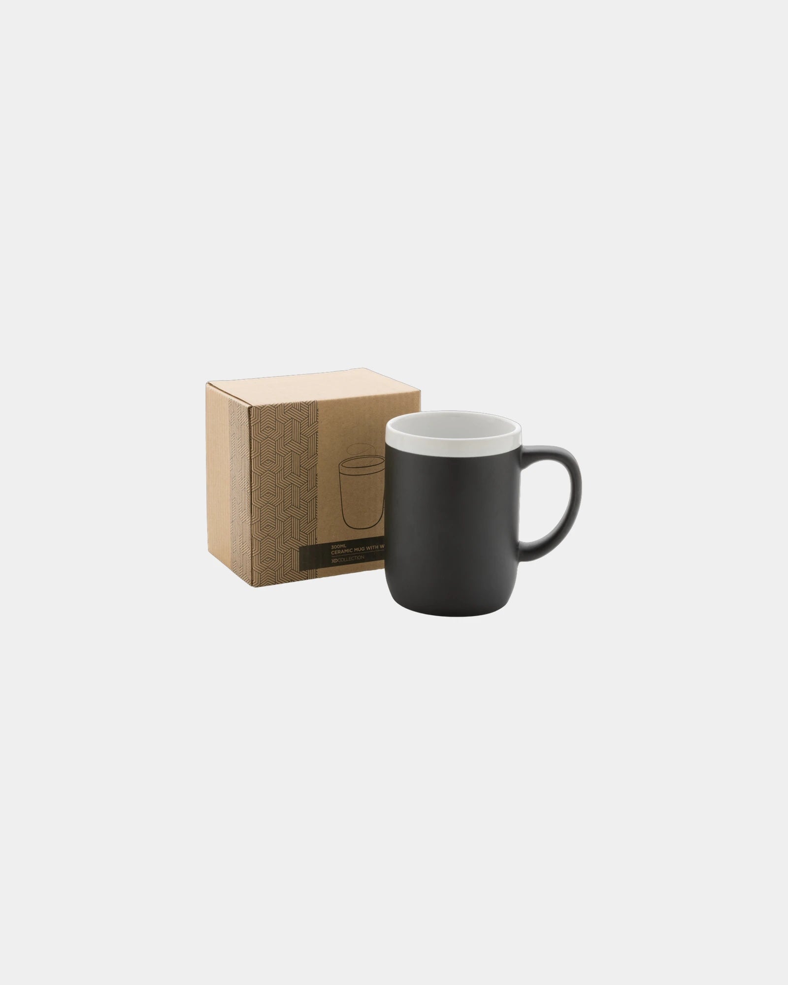 Mug 300ml Keramik mit weißem Rand zum Personalisieren - 2