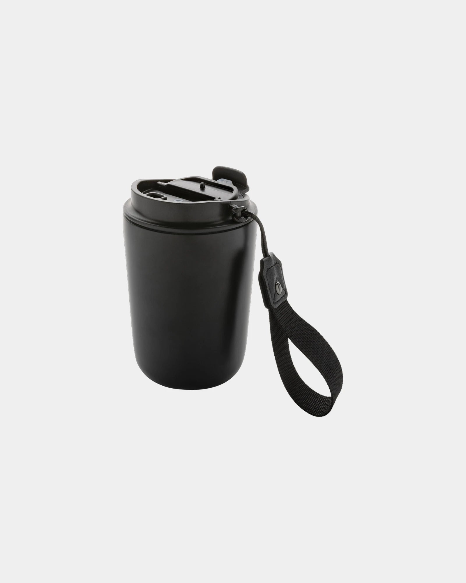 Mug 380ml Edelstahl recycelt Cuppa zum Personalisieren - Schwarz