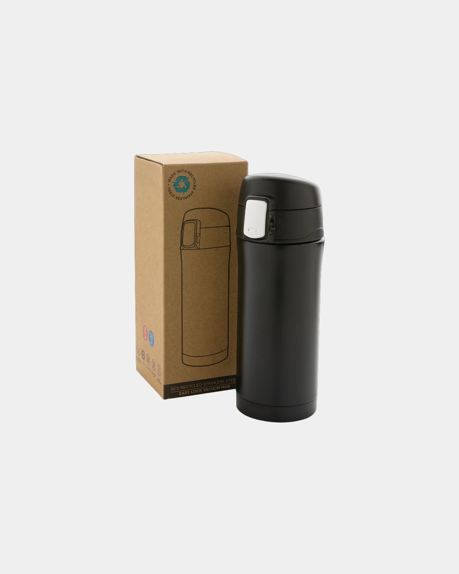 Mug Edelstahl recycelt 300ml zum Personalisieren - 1