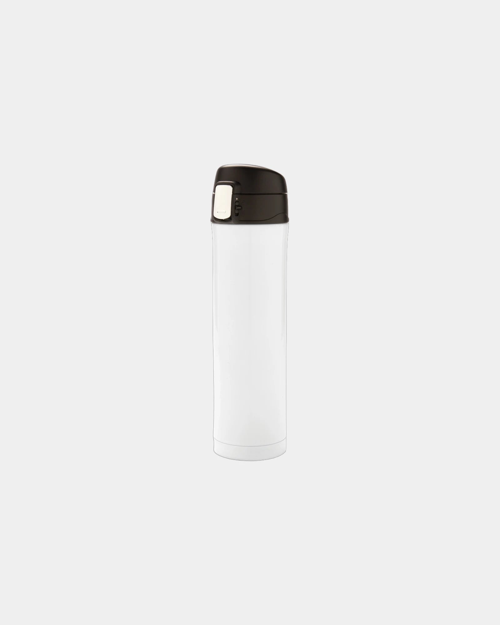 Isolierflasche Edelstahl recycelt 450ml personalisierbar zum Personalisieren - Weiß