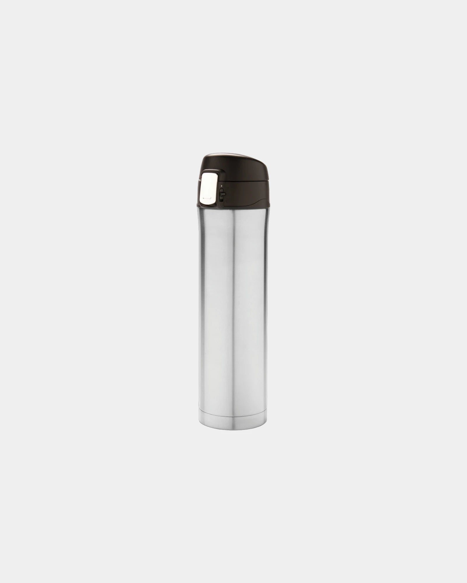 Isolierflasche Edelstahl recycelt 450ml personalisierbar zum Personalisieren - Silber