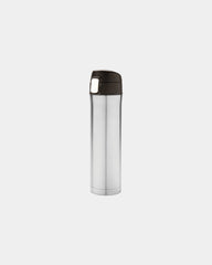 Isolierflasche Edelstahl recycelt 450ml personalisierbar zum Personalisieren - Silber