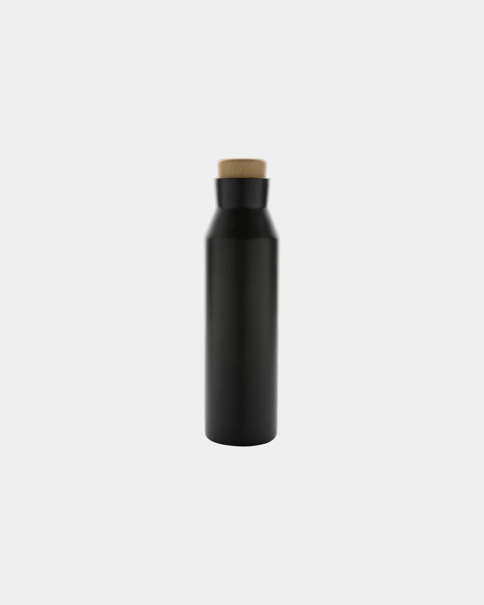 Isolierflasche Edelstahl recycelt 600ml zum Personalisieren - Schwarz