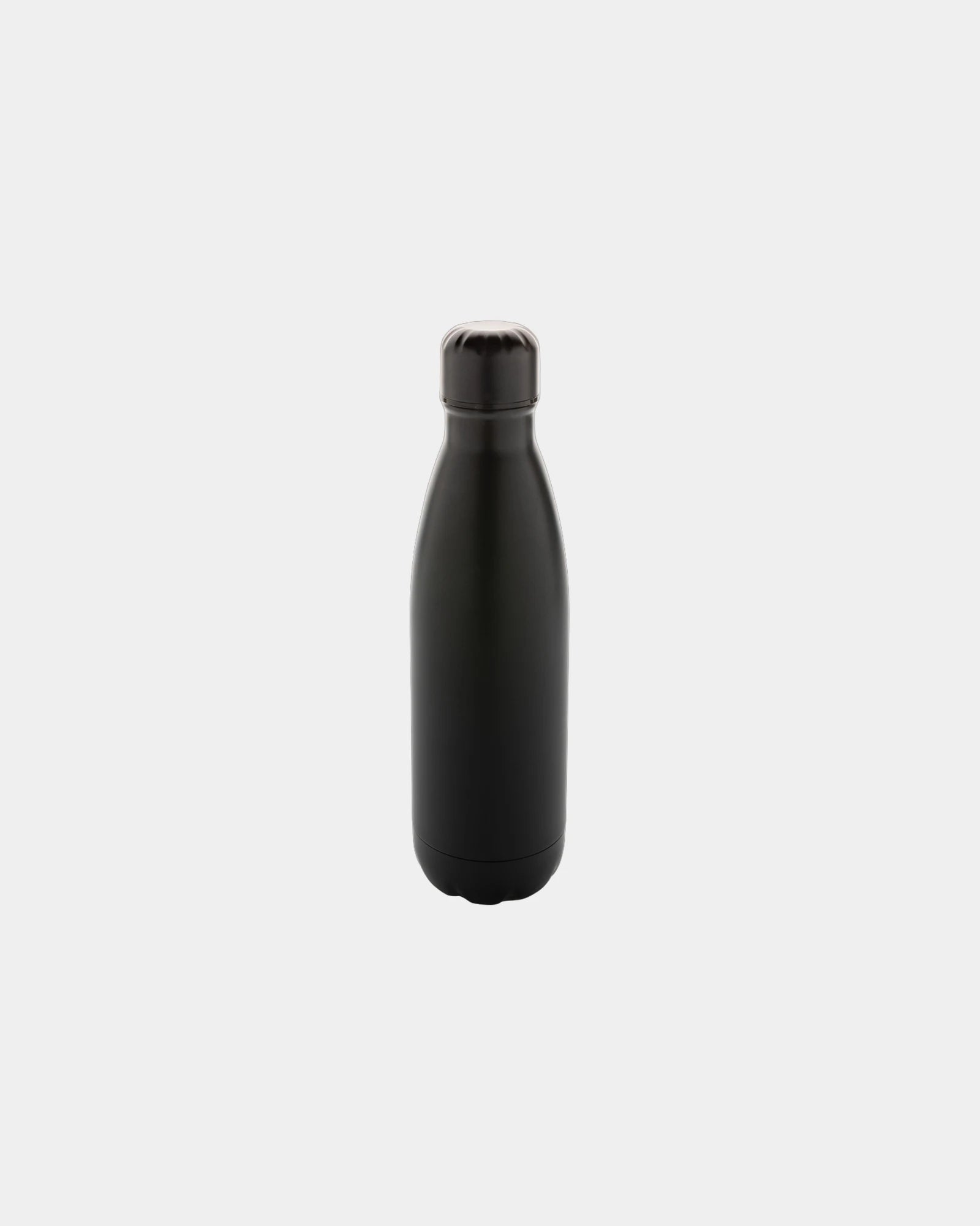 Trinkflasche Edelstahl recycelt 500ml zum Personalisieren - Schwarz