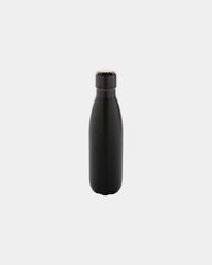 Trinkflasche Edelstahl recycelt 500ml zum Personalisieren - Schwarz
