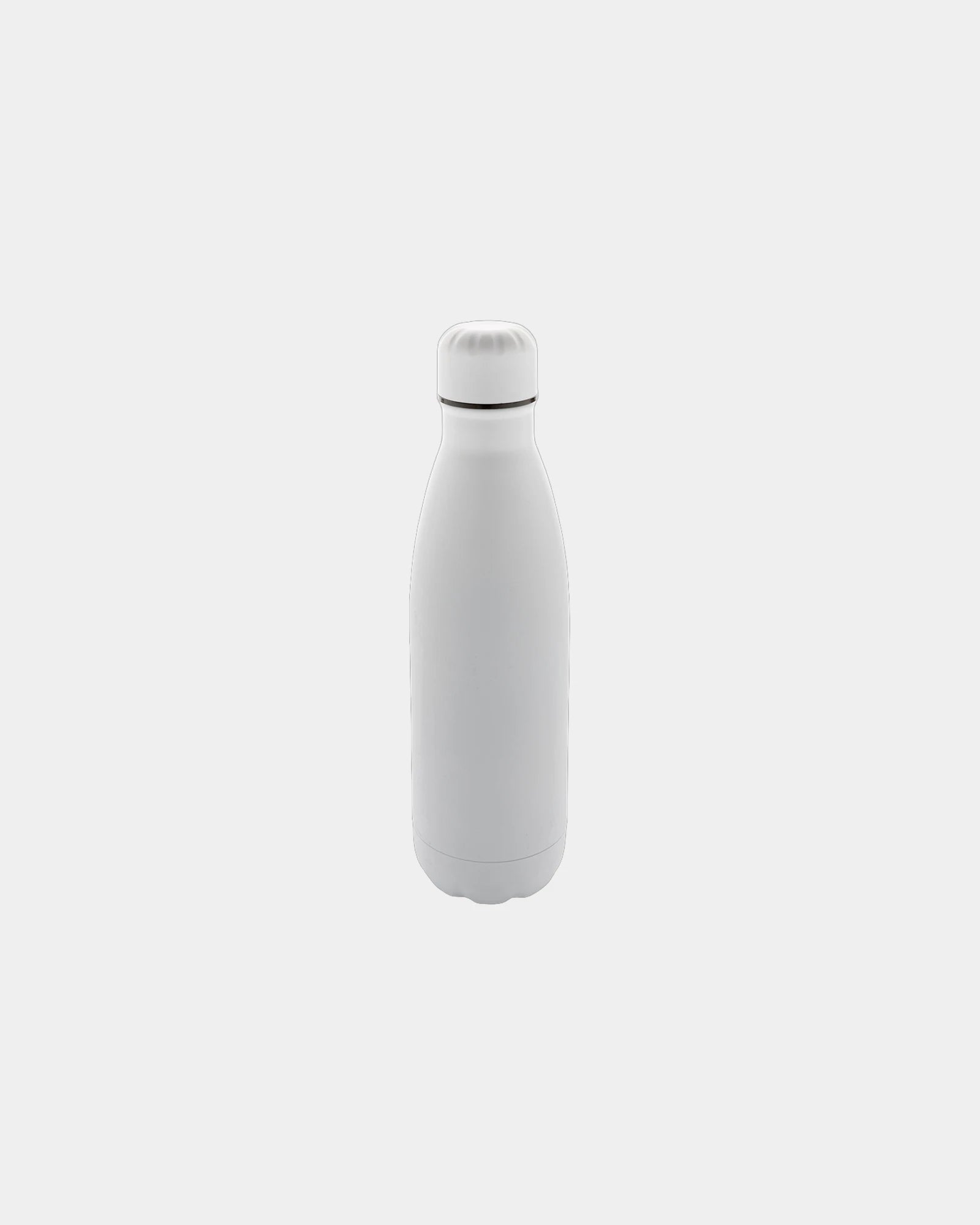 Trinkflasche Edelstahl recycelt 500ml zum Personalisieren - Weiß