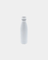 Isolierflasche Edelstahl 500ml zum Personalisieren - Weiß