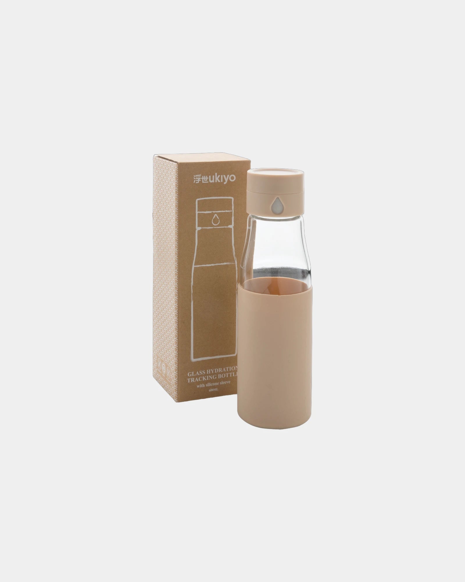 Wasserflasche Glas 600ml zum Personalisieren - 4