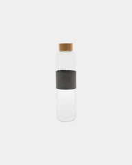 Trinkflasche Glas mit Bambusdeckel 750ml zum Personalisieren - 1