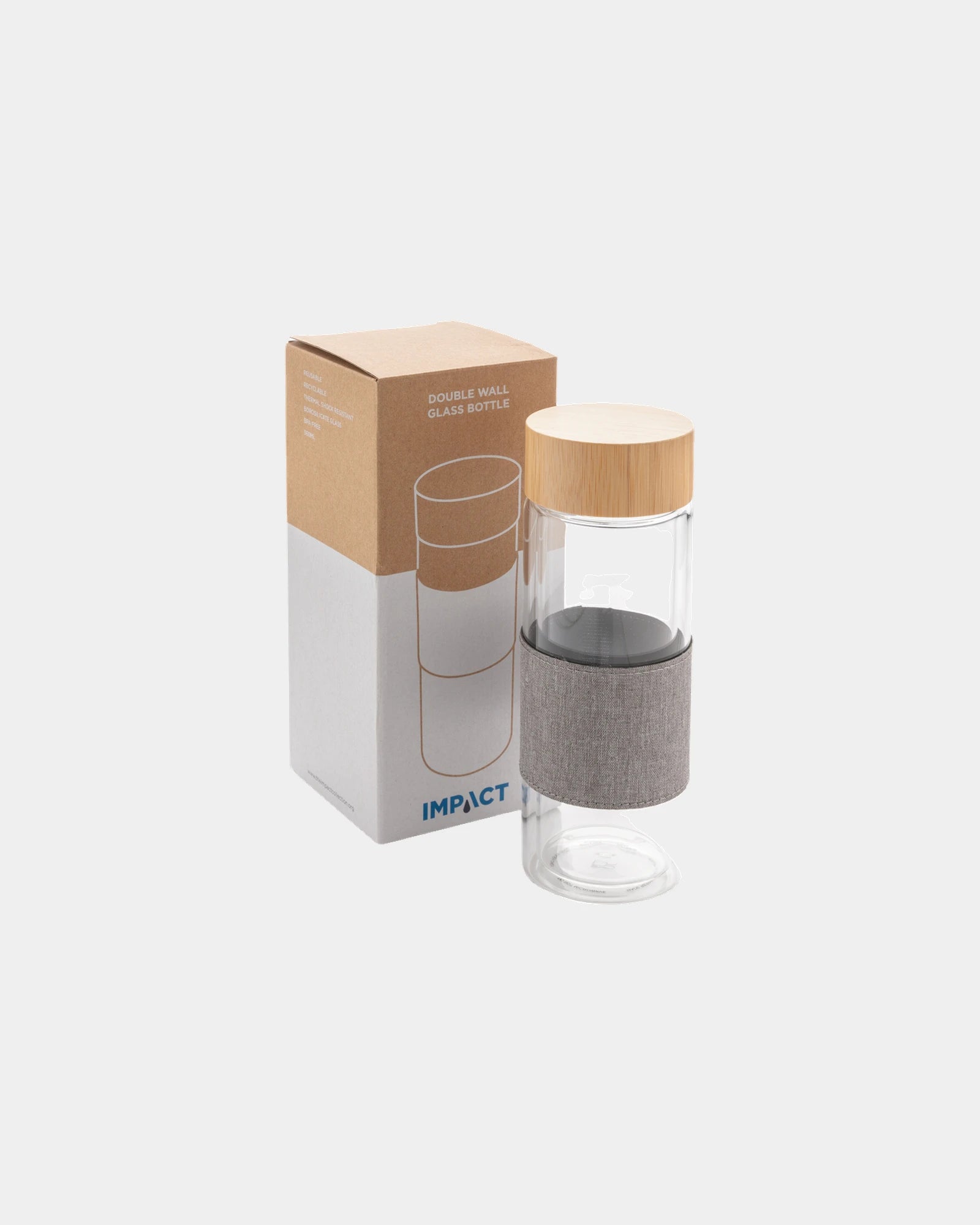 Isolierflasche Glas XD Collection Impact 360ml zum Personalisieren