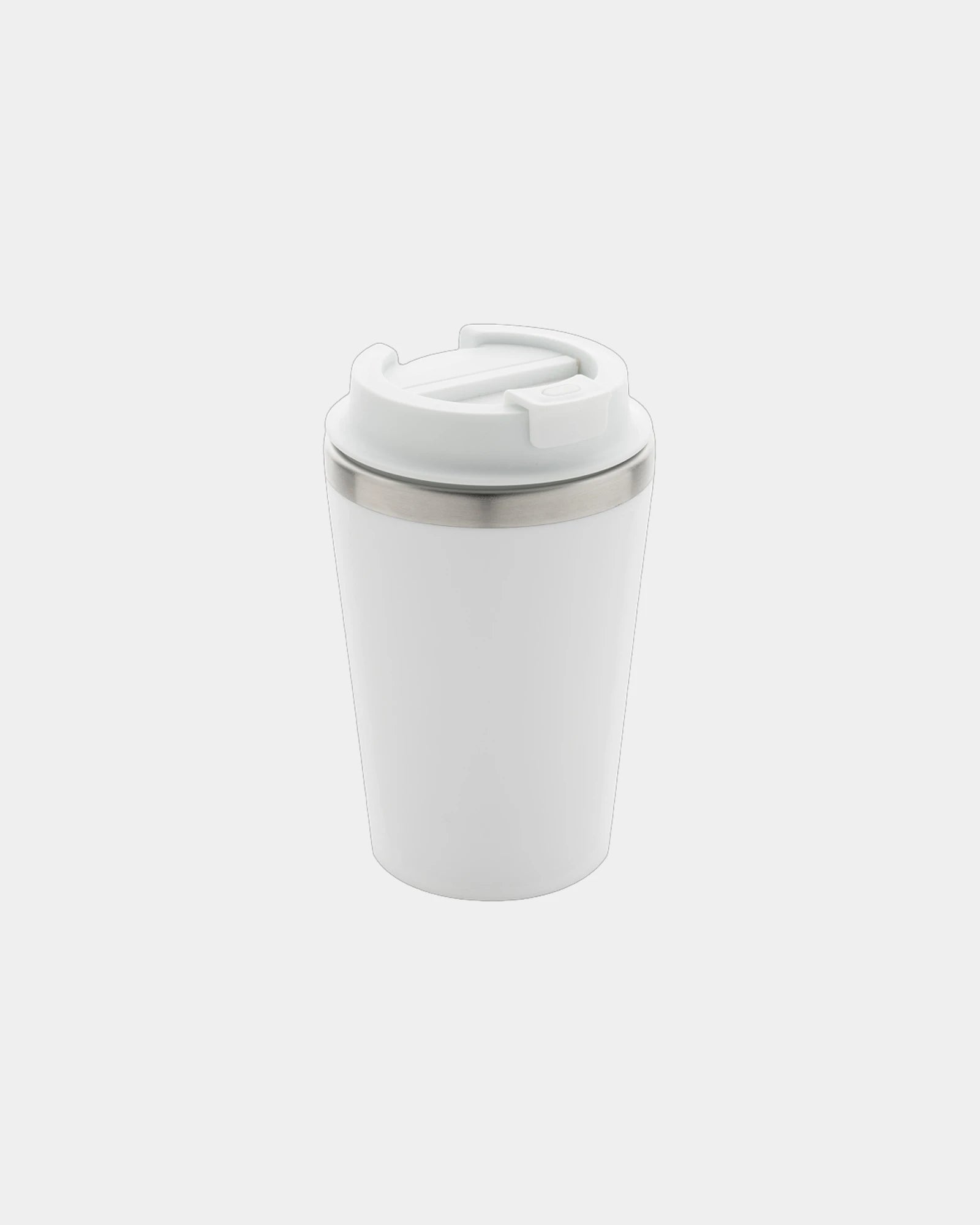 Mug 350ml doppelwandig recycelt zum Personalisieren - Weiß