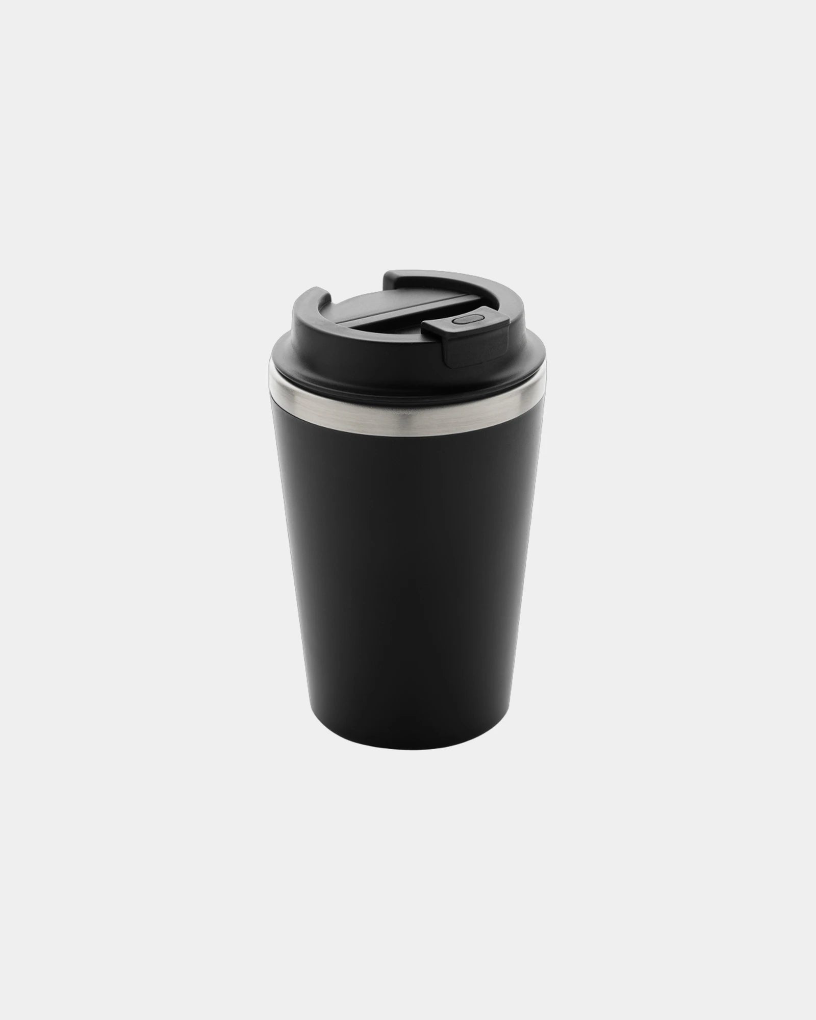 Mug 350ml doppelwandig recycelt zum Personalisieren - Schwarz