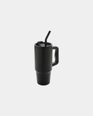 Mug 900ml Edelstahl recycelt zum Personalisieren - Schwarz
