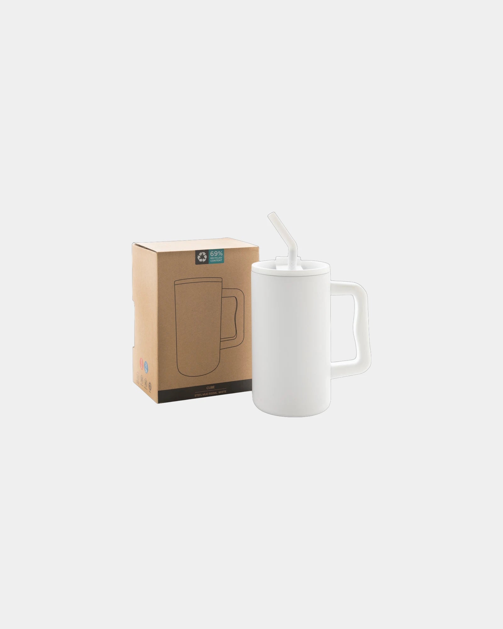 Mug 800ml recycelt XD Collection zum Personalisieren - 10