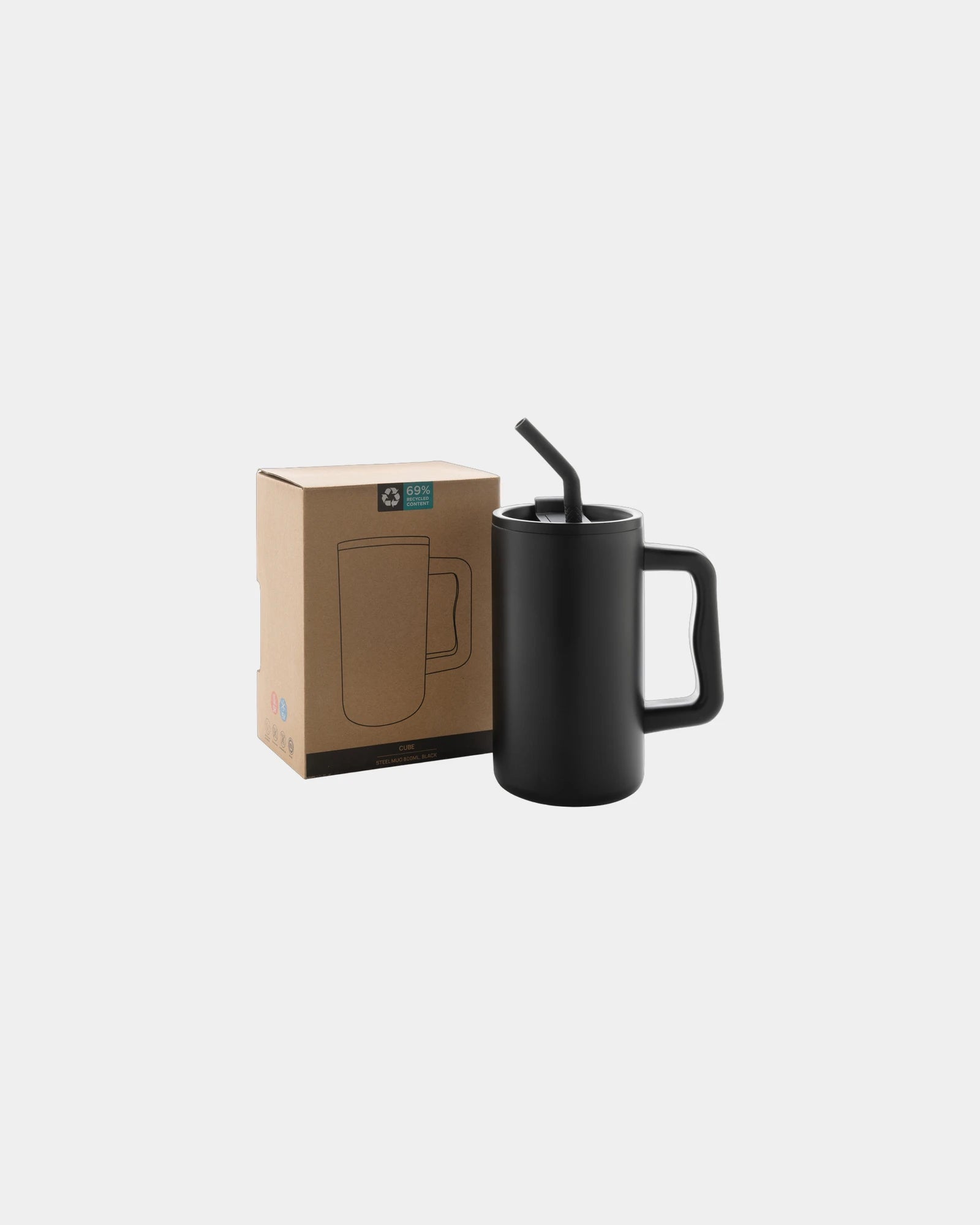 Mug 800ml recycelt XD Collection zum Personalisieren - 4